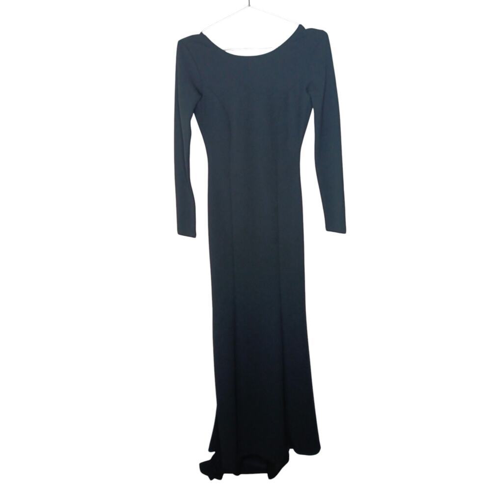 New without tags Lulus Wait For Me Black Long Sleeve Maxi Dress SZ XS - Picture 3 of 11